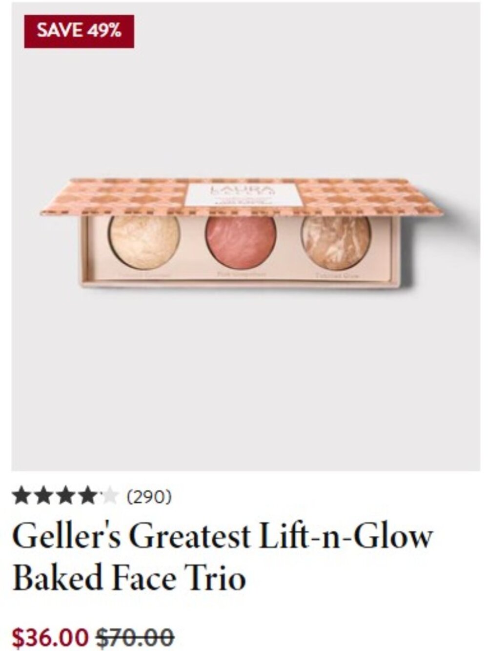 Laura Geller Lift-n-Glow Baked Face Trio Palette - Picture 8 of 8